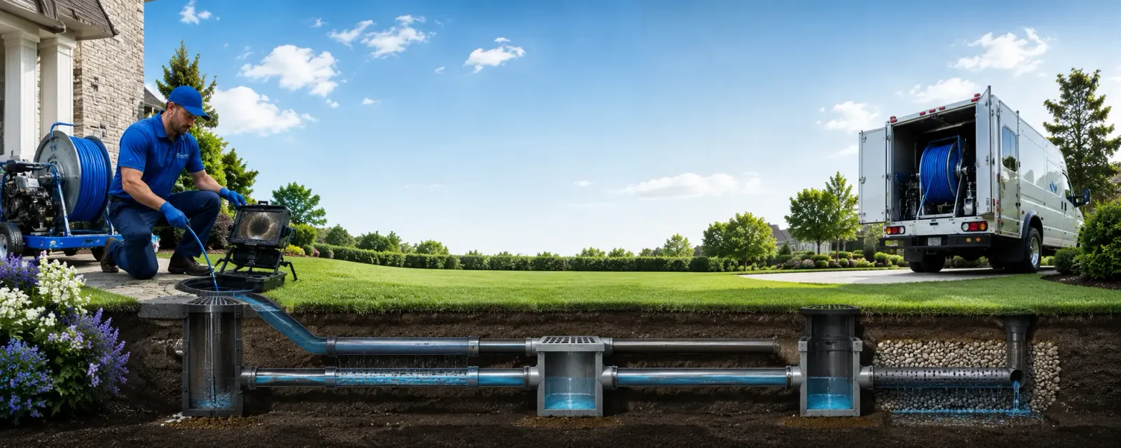 Outdoor drain cleaning information for Martin, ND